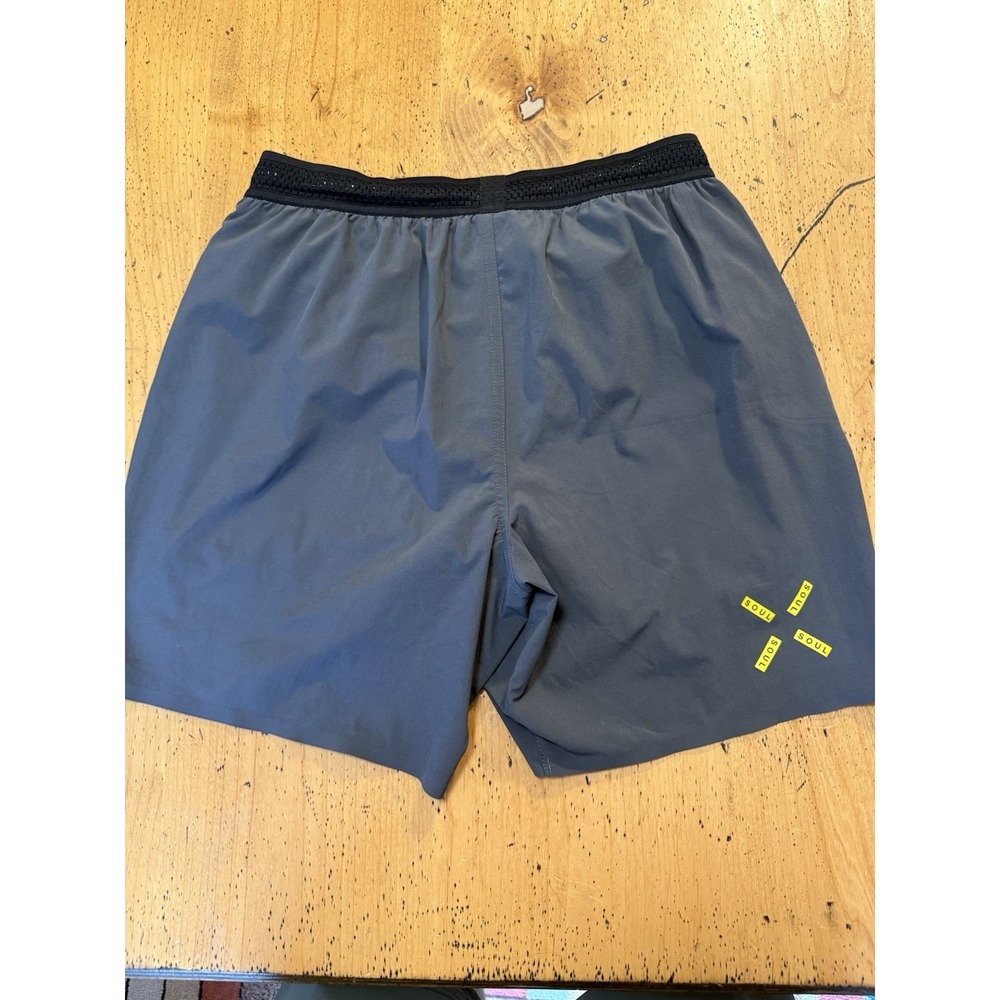 Ten Thousand Session Shorts Medium Light Gray Run Performance 7"  Soul Cycle